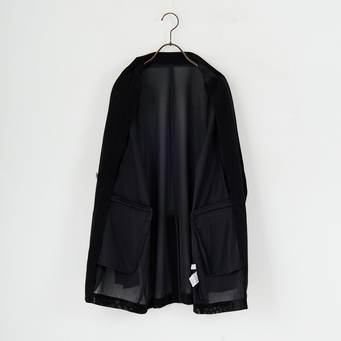 CLOCHE [クロシェ] メッシュベロアダブルジャケット [55284517] ﾌﾞﾗｯｸ