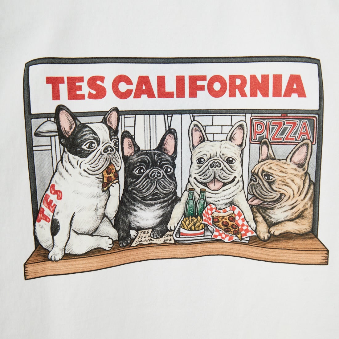 The Endless Summer [エンドレスサマー] CALIFORNIA PIZZA DINER ロングスリーブTシャツ [FH-25774328] 07 WHITE