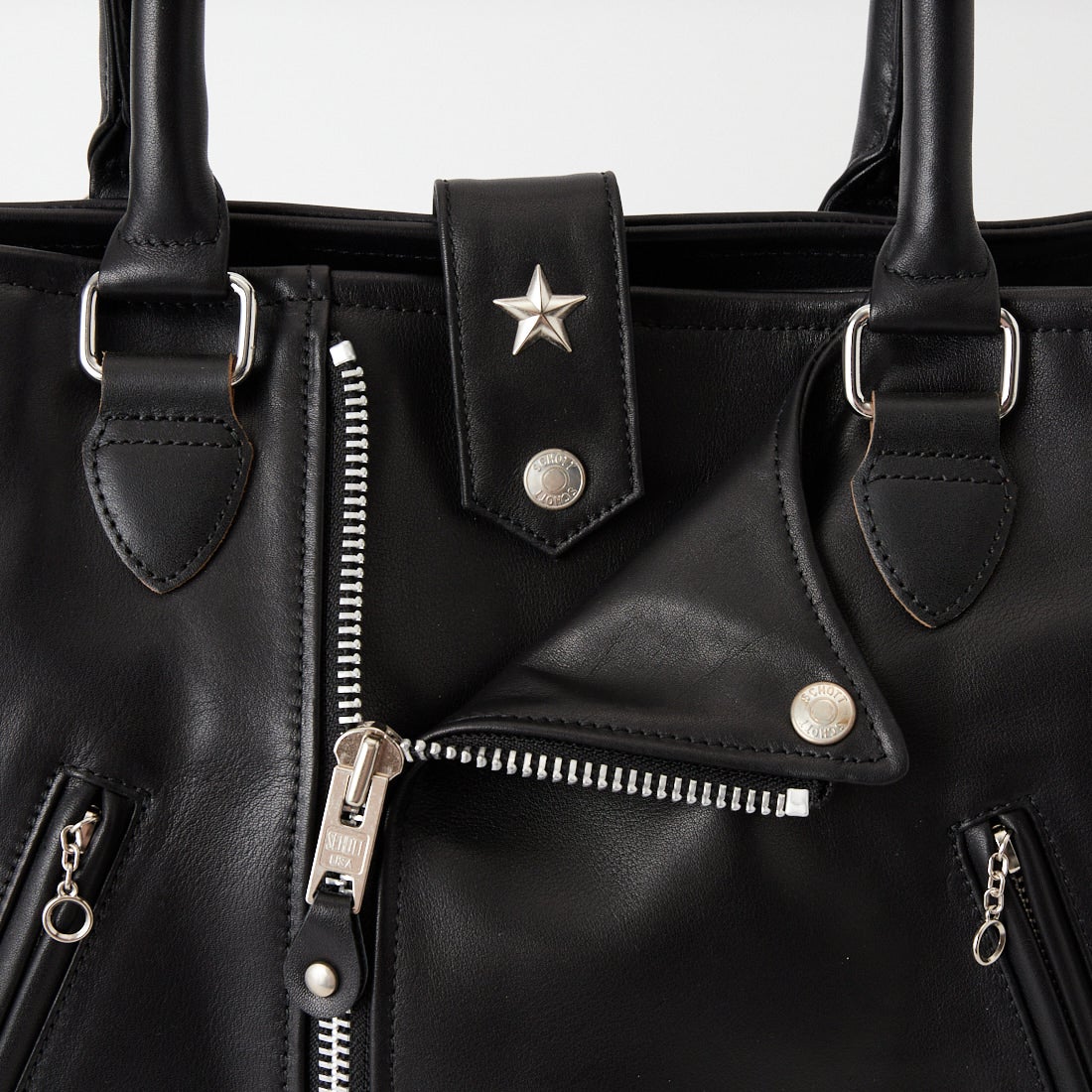 Schott [ショット] ライダーストートバッグ [7824976008] 010 BLACK
