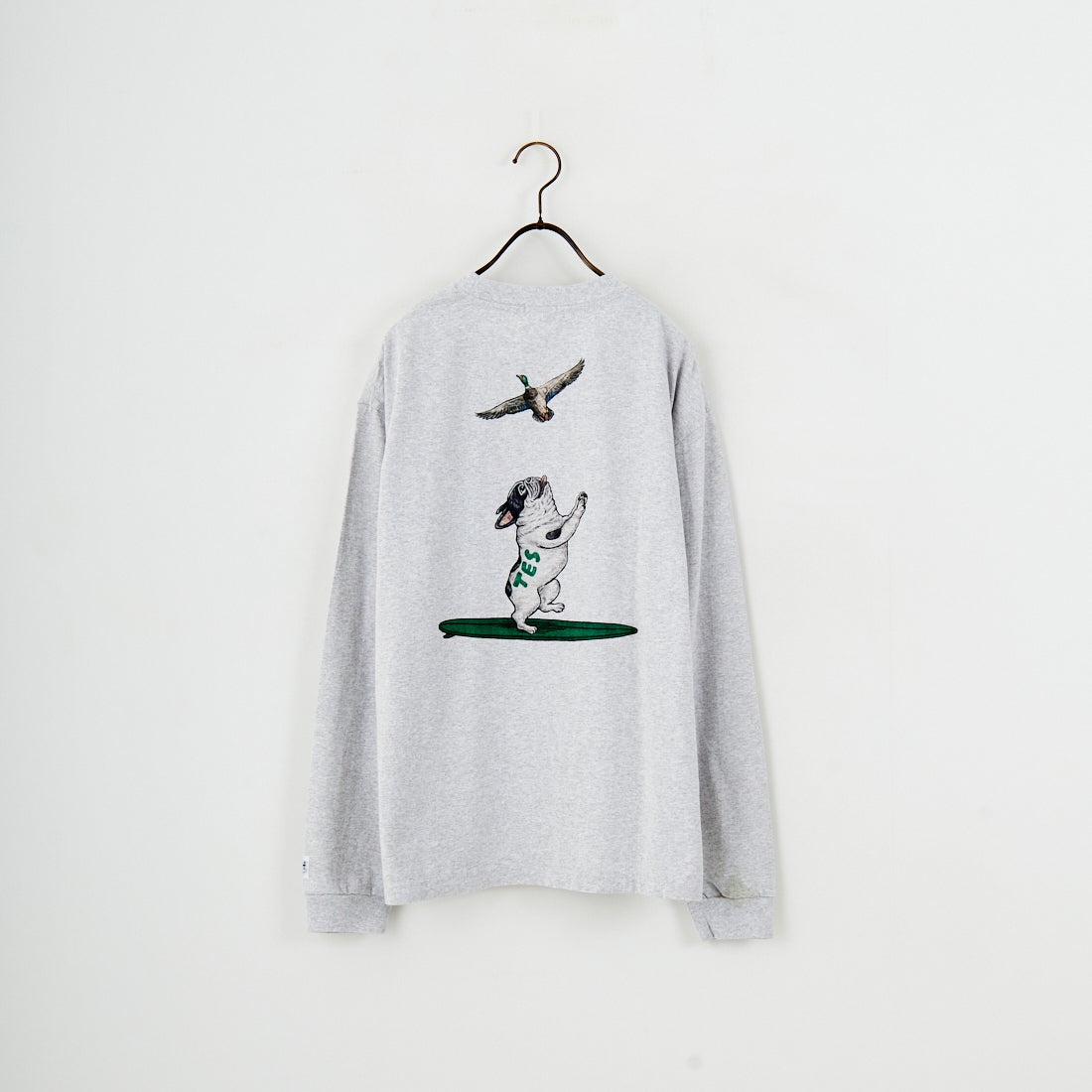 The Endless Summer [エンドレスサマー] 4カラーロゴプリント ロングスリーブTシャツ [FH-25774326] 03 MIX GRY