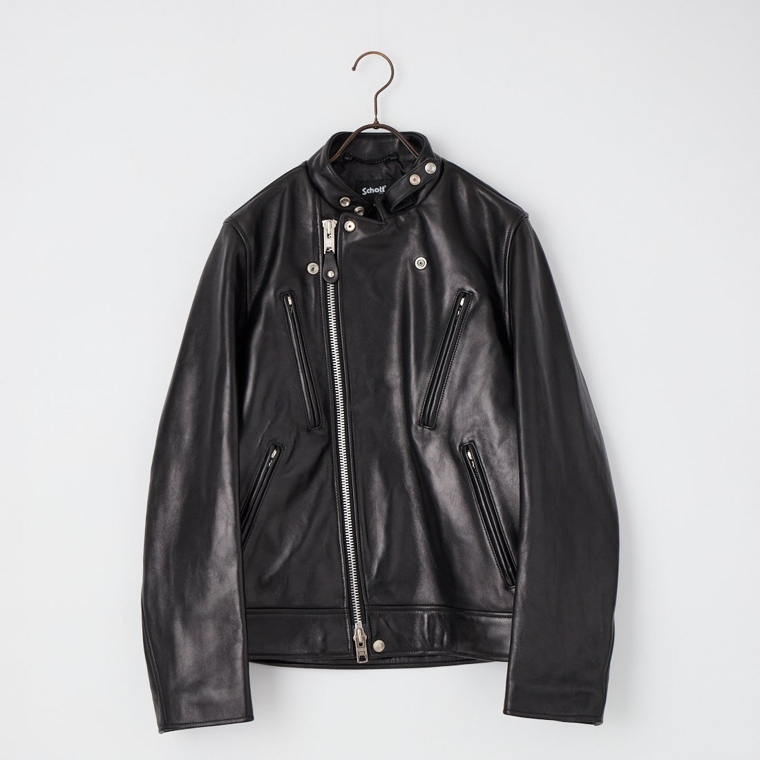 Schott [ショット] ダブルブレスト ライダースジャケット [7825950010] 010 BLACK