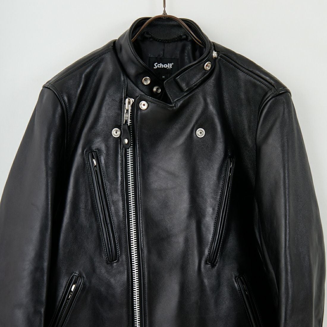 Schott [ショット] ダブルブレスト ライダースジャケット [7825950010] 010 BLACK