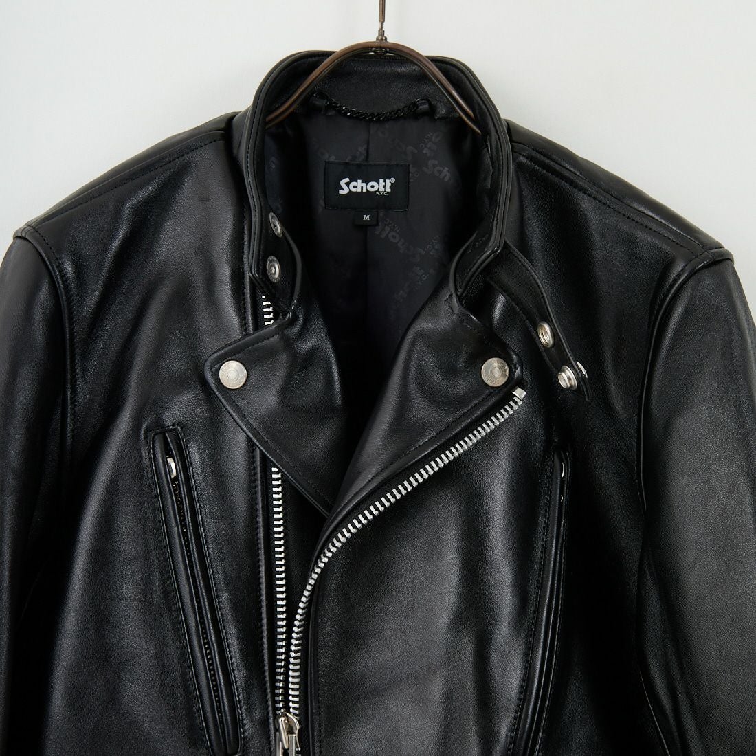 Schott [ショット] ダブルブレスト ライダースジャケット [7825950010] 010 BLACK