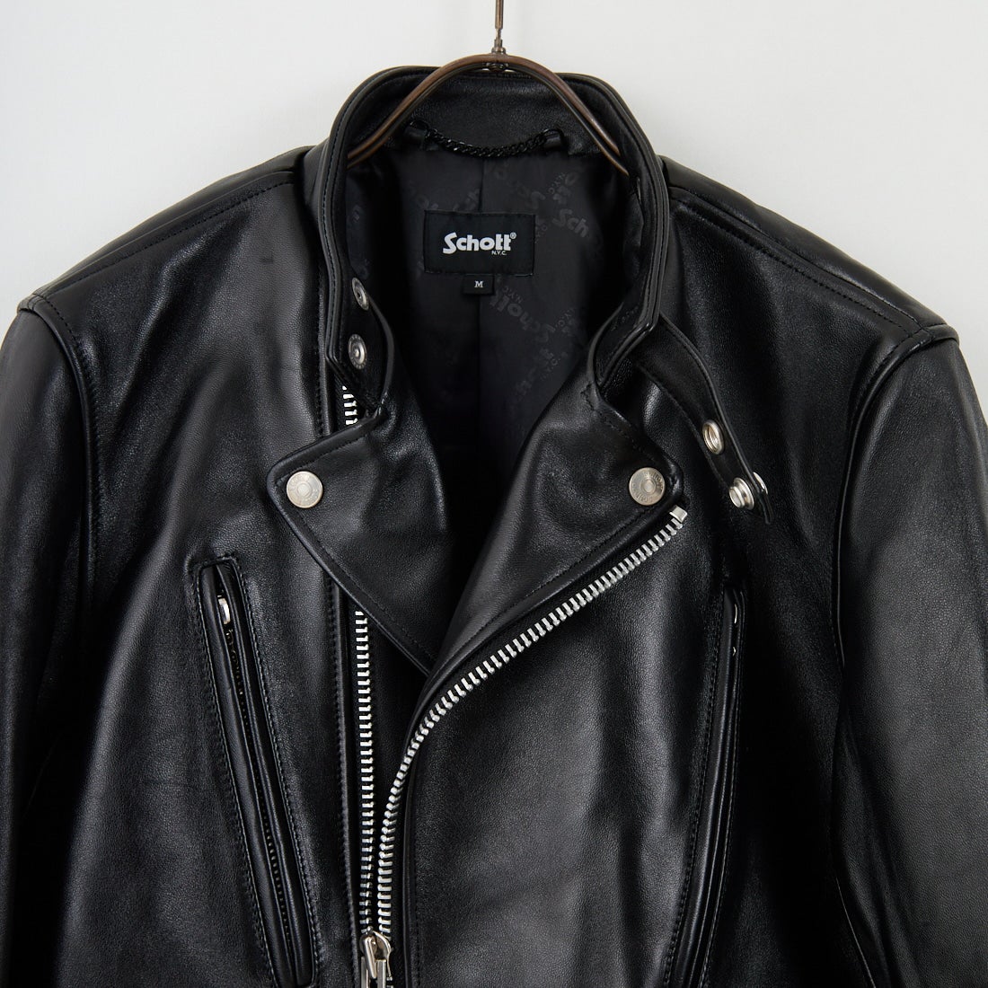 Schott [ショット] ダブルブレスト ライダースジャケット [7825950010] 010 BLACK