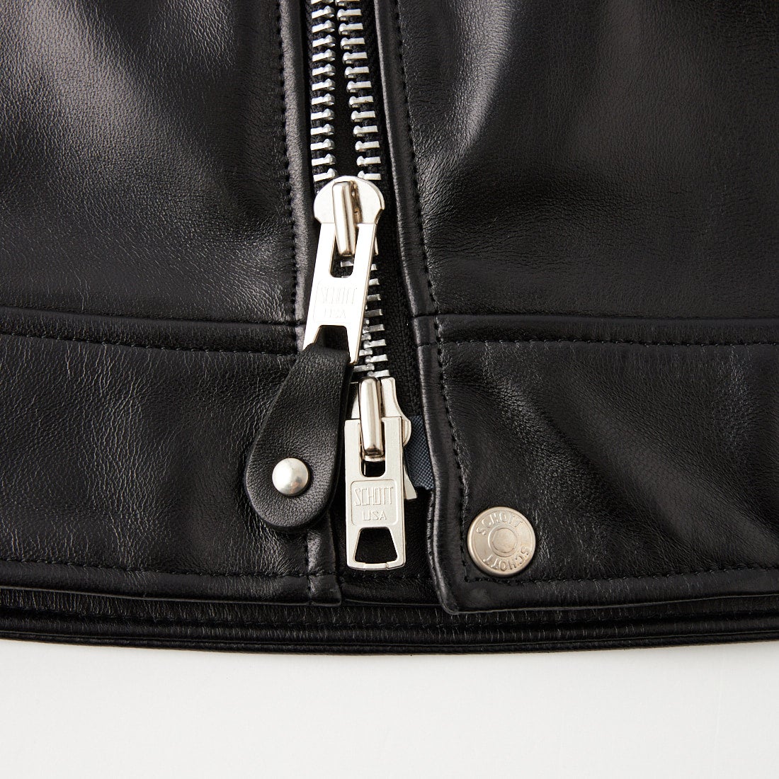 Schott [ショット] ダブルブレスト ライダースジャケット [7825950010] 010 BLACK