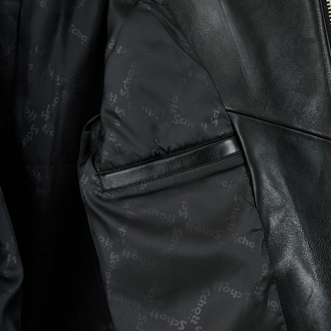 Schott [ショット] ダブルブレスト ライダースジャケット [7825950010] 010 BLACK