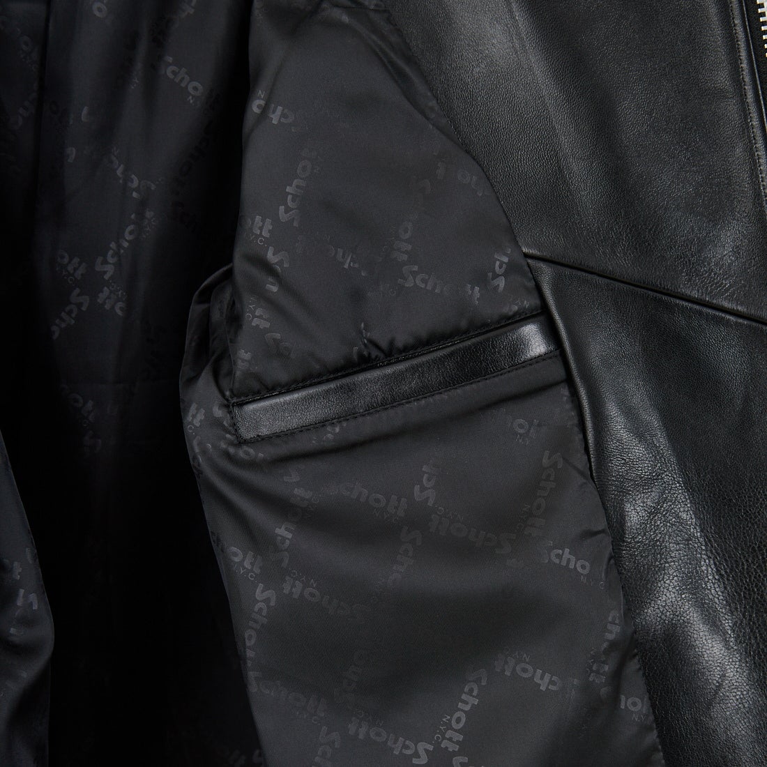 Schott [ショット] ダブルブレスト ライダースジャケット [7825950010] 010 BLACK
