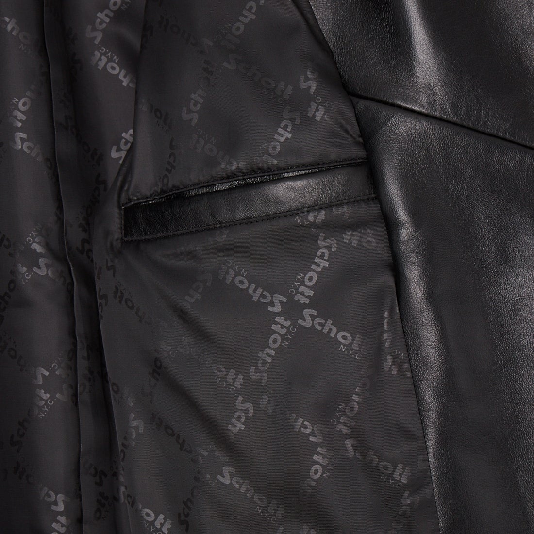 Schott [ショット] ダブルブレスト ライダースジャケット [7825950010] 010 BLACK