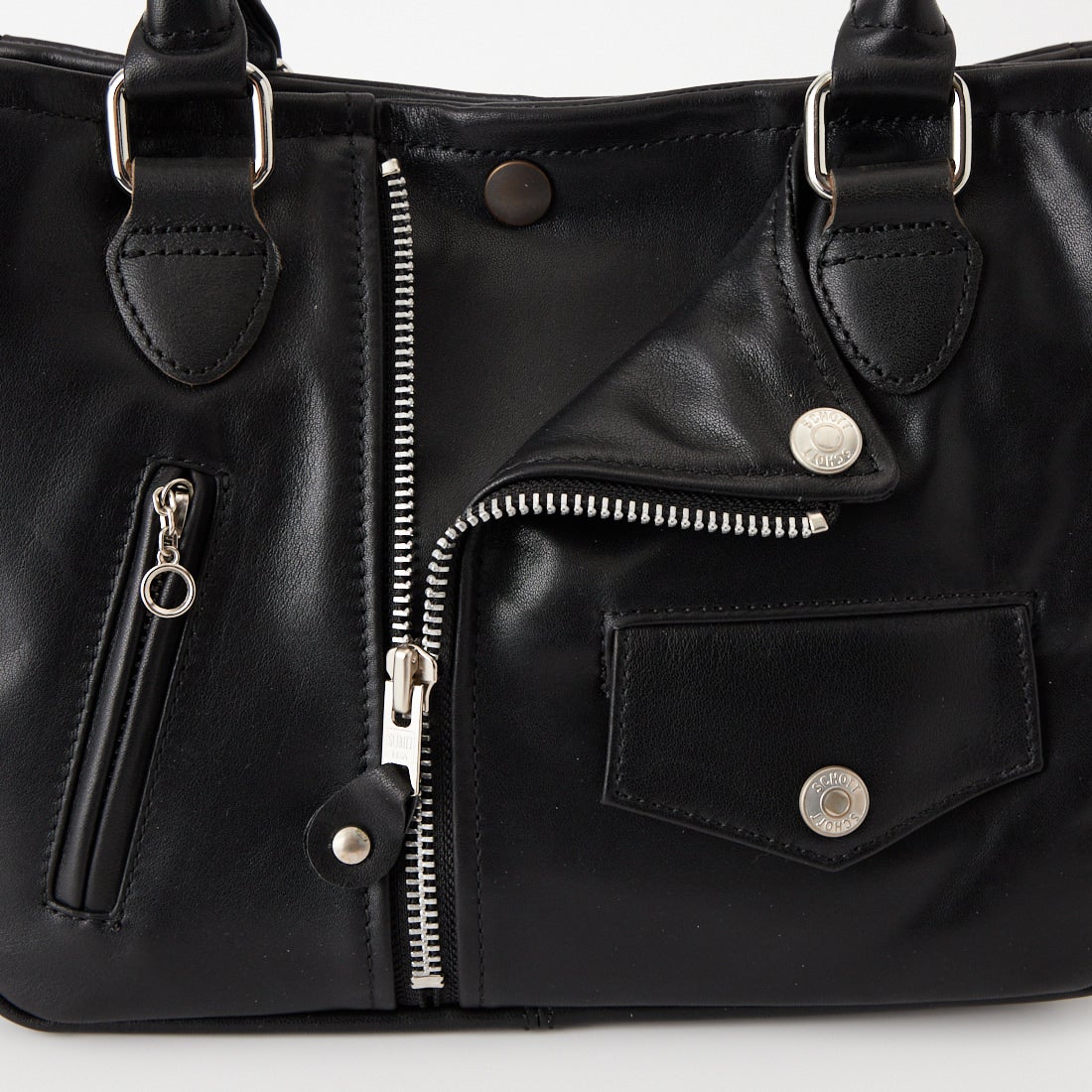 Schott [ショット] ミニライダーストートバッグ [7824976010] 010 BLACK