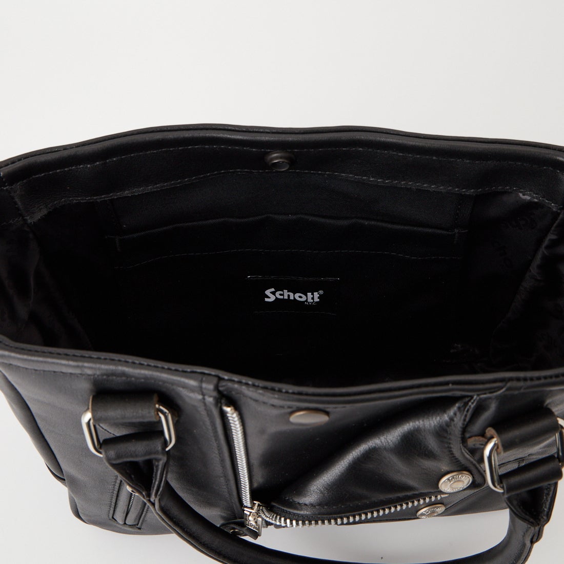 Schott [ショット] ミニライダーストートバッグ [7824976010] 010 BLACK