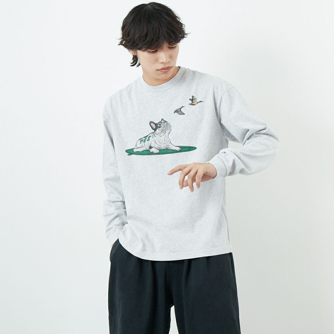 03 MIX GRY&&モデル身長：179cm 着用サイズ：M&&