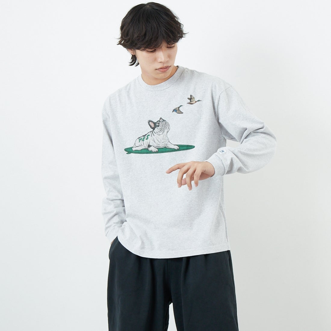 03 MIX GRY&&モデル身長：179cm 着用サイズ：M&&