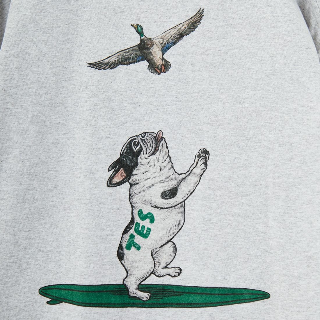 The Endless Summer [エンドレスサマー] 4カラーロゴプリント ロングスリーブTシャツ [FH-25774326] 03 MIX GRY