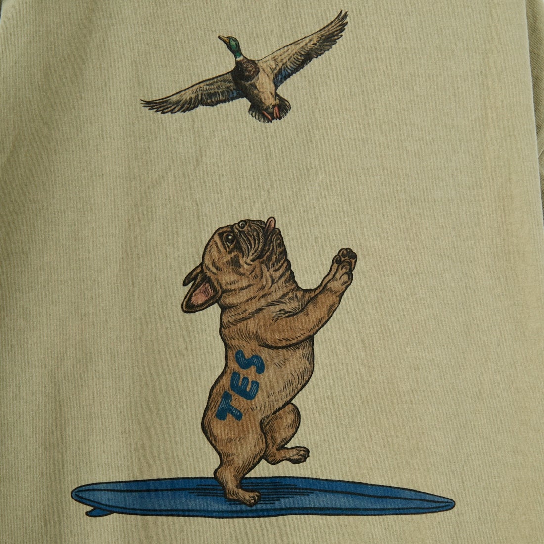 The Endless Summer [エンドレスサマー] 4カラーロゴプリント ロングスリーブTシャツ [FH-25774326] 57 GRNGRY