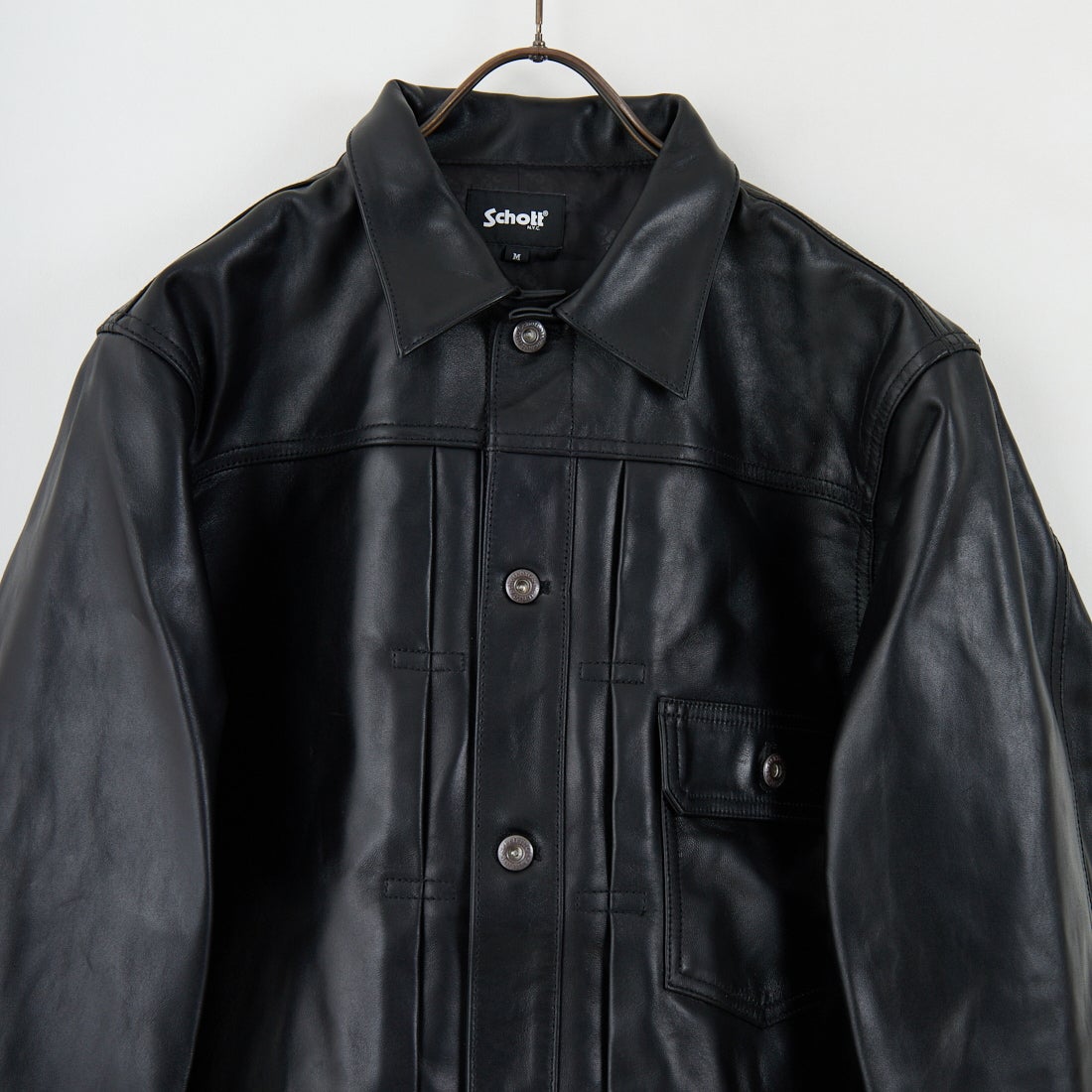 Schott [ショット] シープレザー トラッカージャケット [7825950015] 010 BLACK