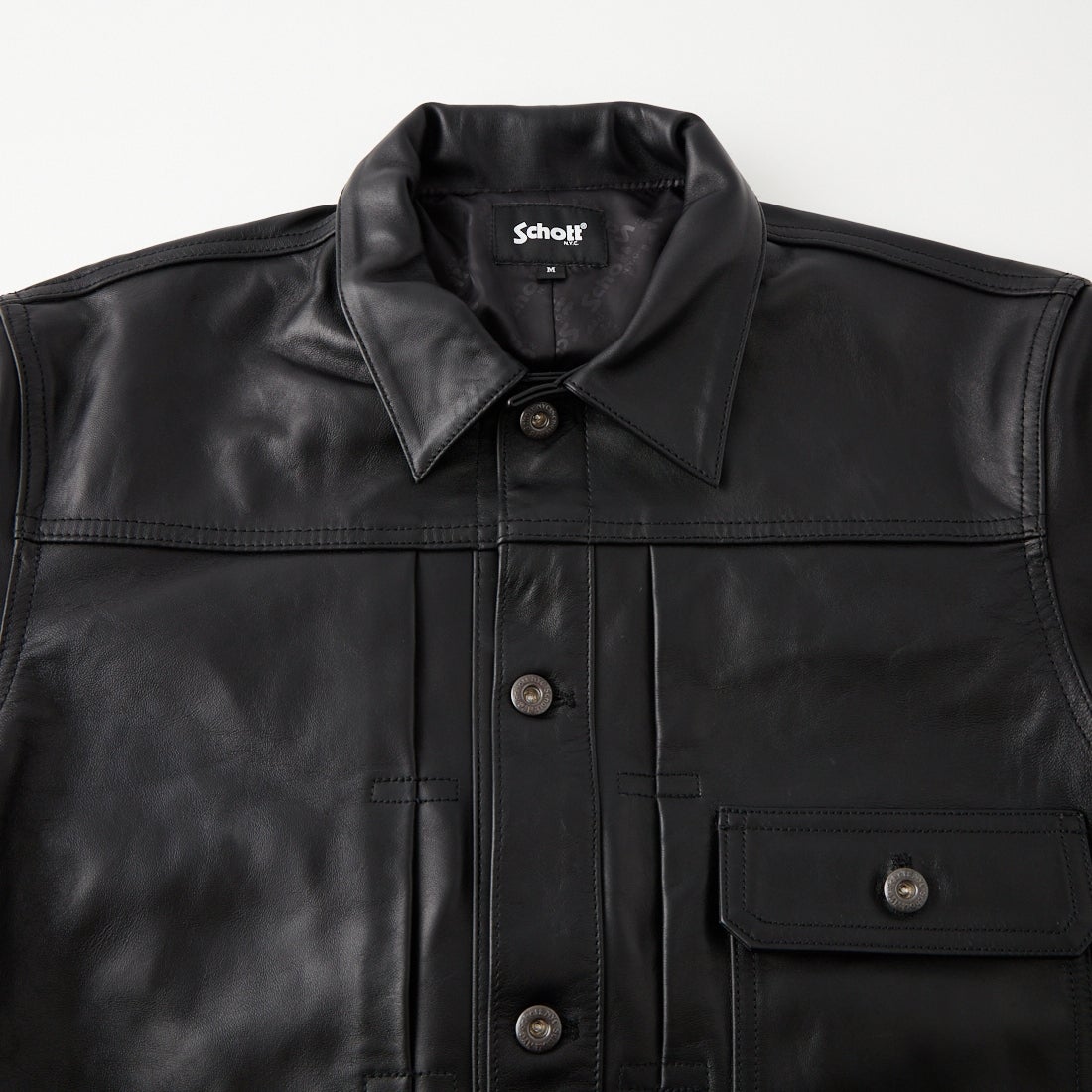 Schott [ショット] シープレザー トラッカージャケット [7825950015] 010 BLACK