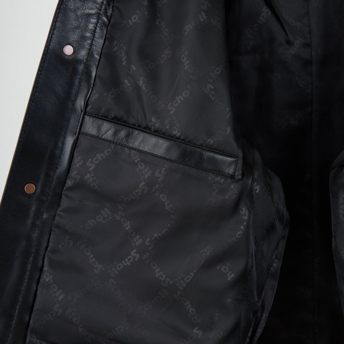 Schott [ショット] シープレザー トラッカージャケット [7825950015] 010 BLACK