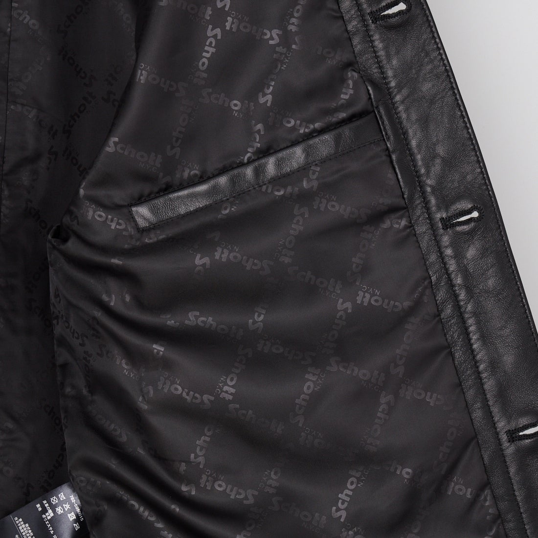 Schott [ショット] シープレザー トラッカージャケット [7825950015] 010 BLACK