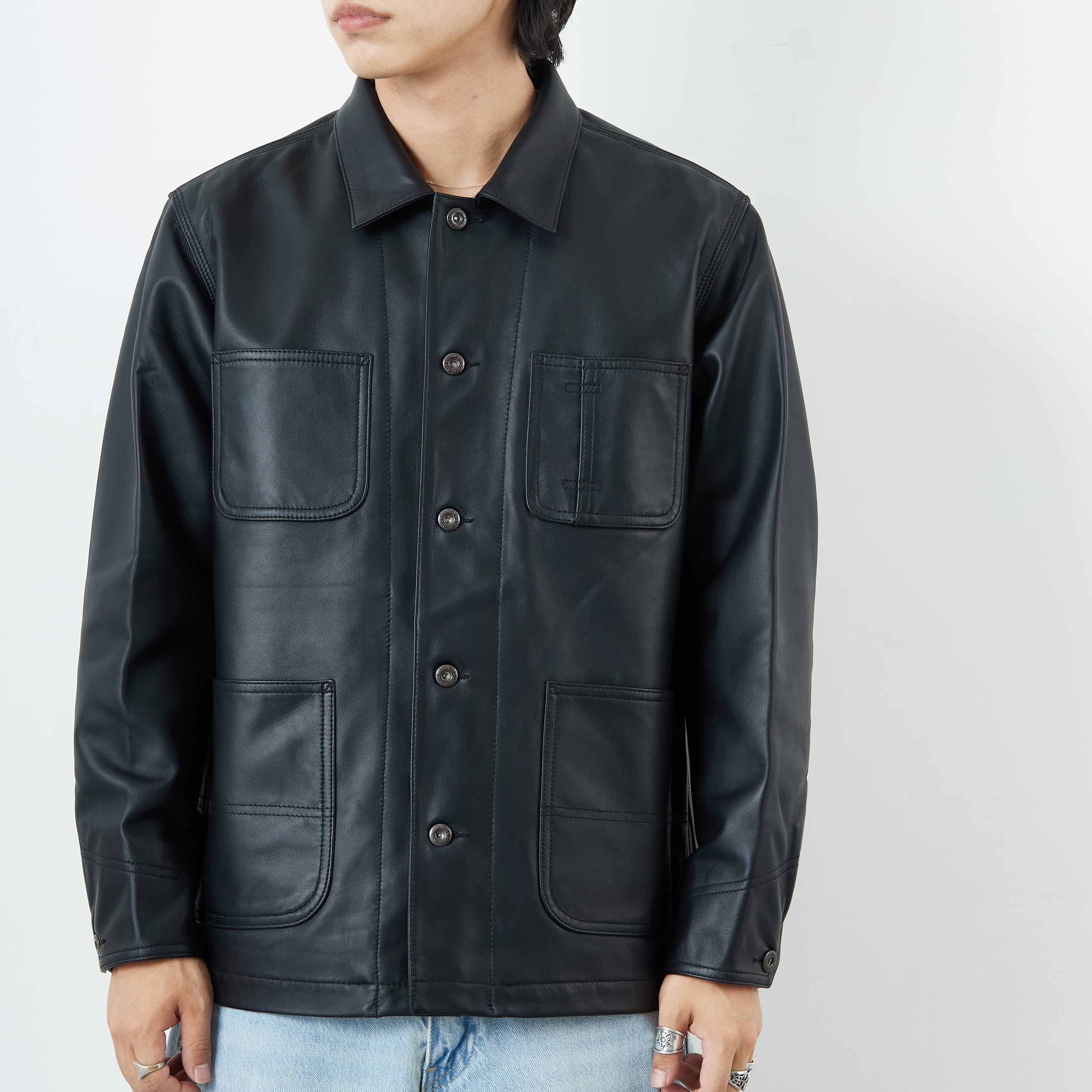 Schott [ショット] ラムレザー カバーオールジャケット [7825950012