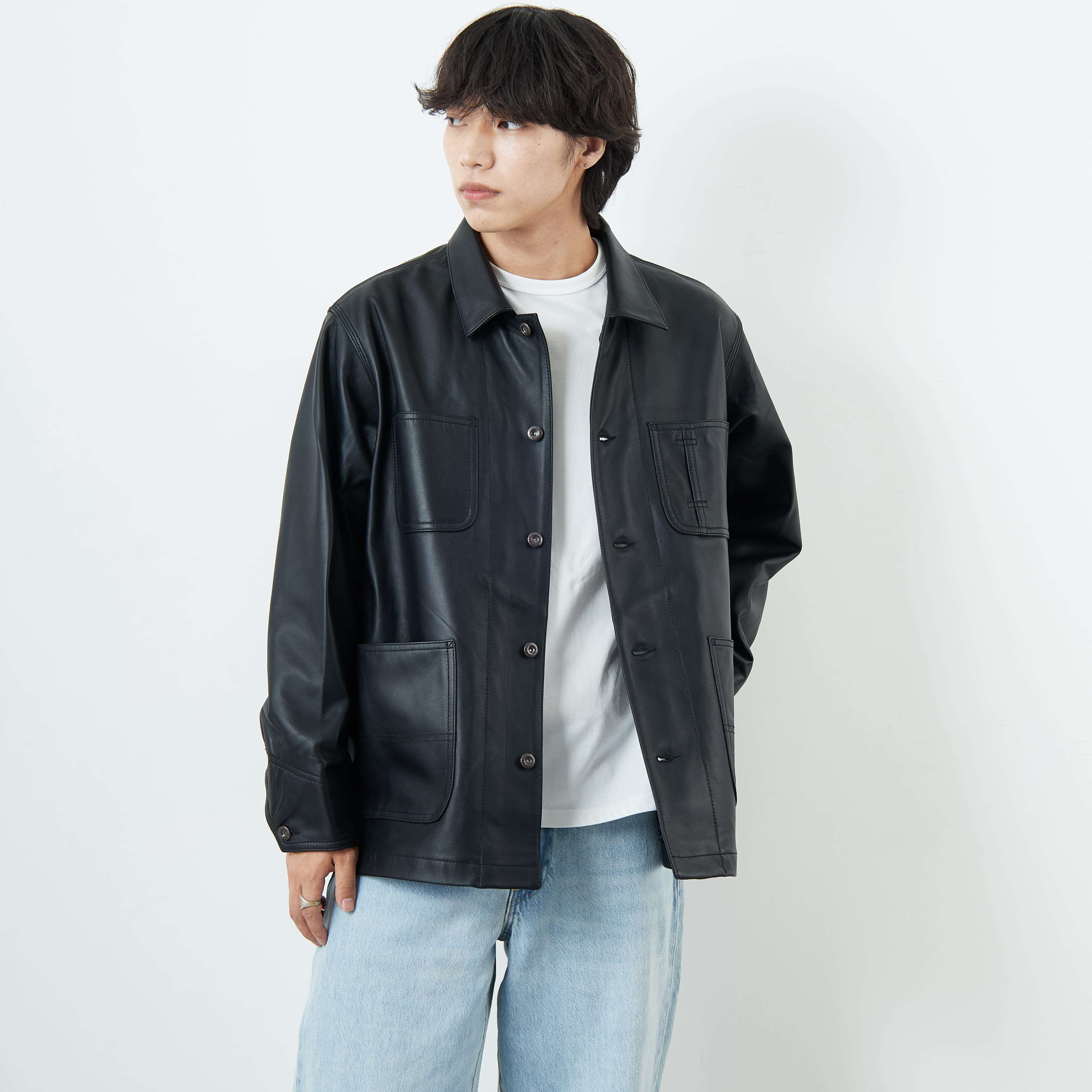 Schott [ショット] ラムレザー カバーオールジャケット [7825950012