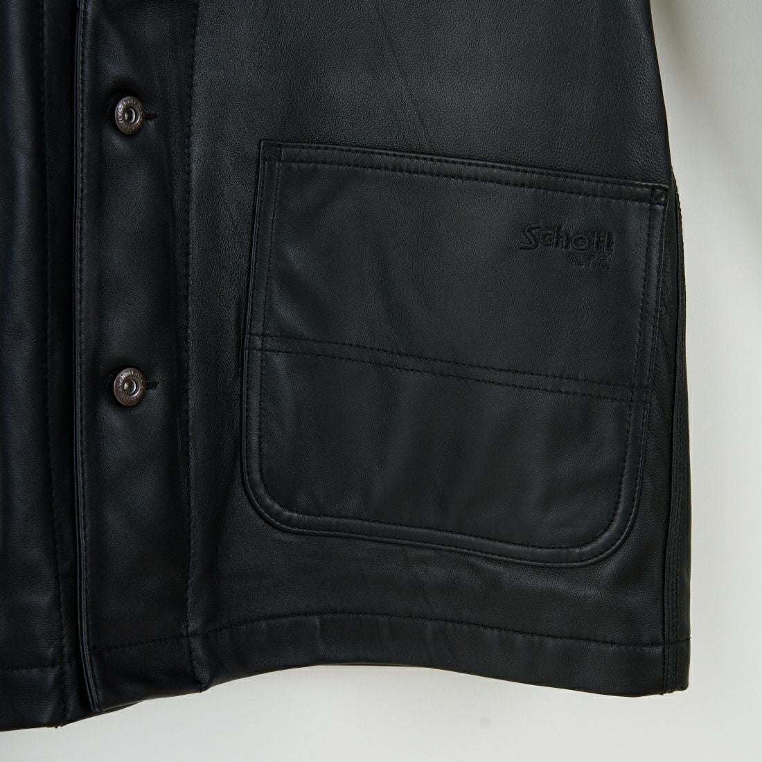 Schott [ショット] ラムレザー カバーオールジャケット [7825950012] 010 BLACK