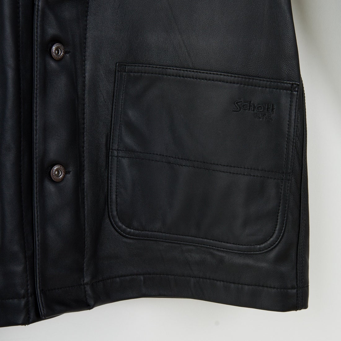 Schott [ショット] ラムレザー カバーオールジャケット [7825950012] 010 BLACK