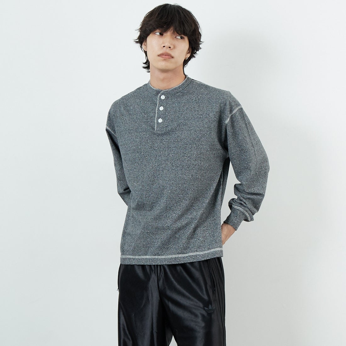 H.CHARCOAL&&モデル身長：179cm 着用サイズ：M&&