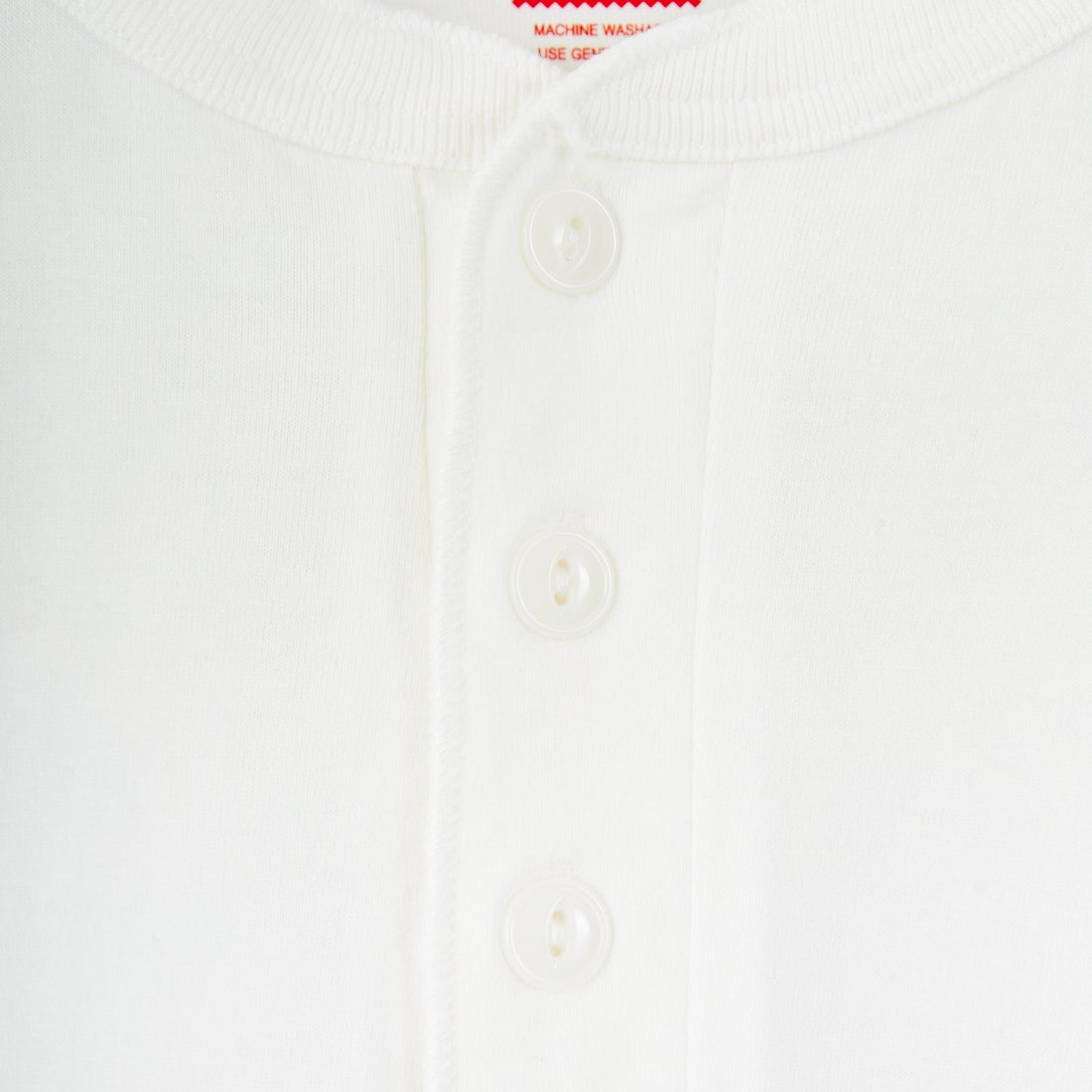 Health knit [ヘルスニット] ヘンリーネック ロングスリーブTシャツ [HR25F-M159] WHITE