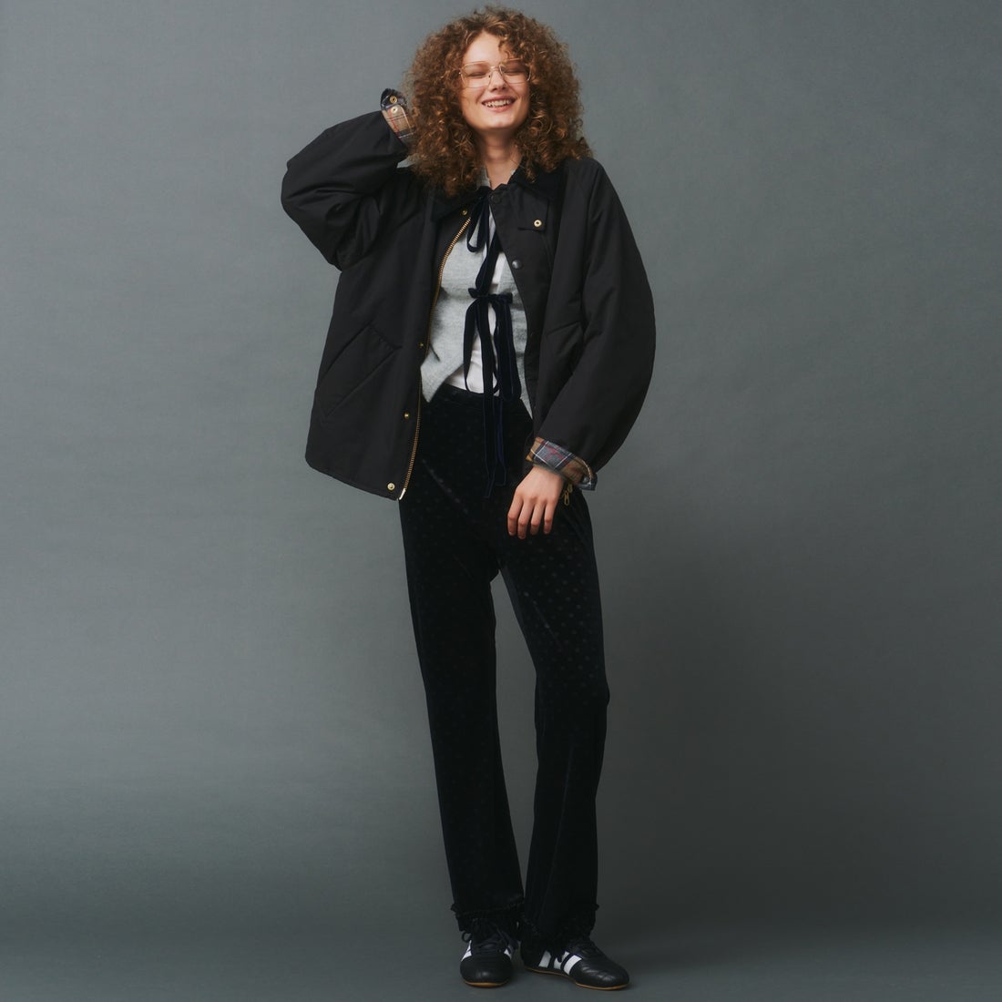 Barbour [バブアー] 別注 中綿入り TRANSPORT トランスポートジャケット [MCAS205-JF] BLACK