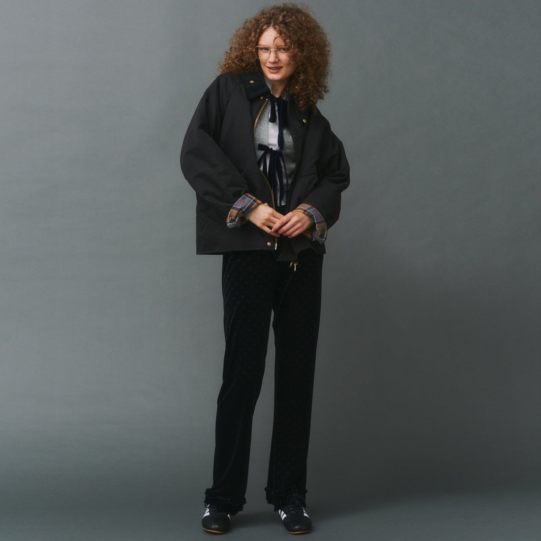 Barbour [バブアー] 別注 中綿入り TRANSPORT トランスポートジャケット [MCAS205-JF] BLACK