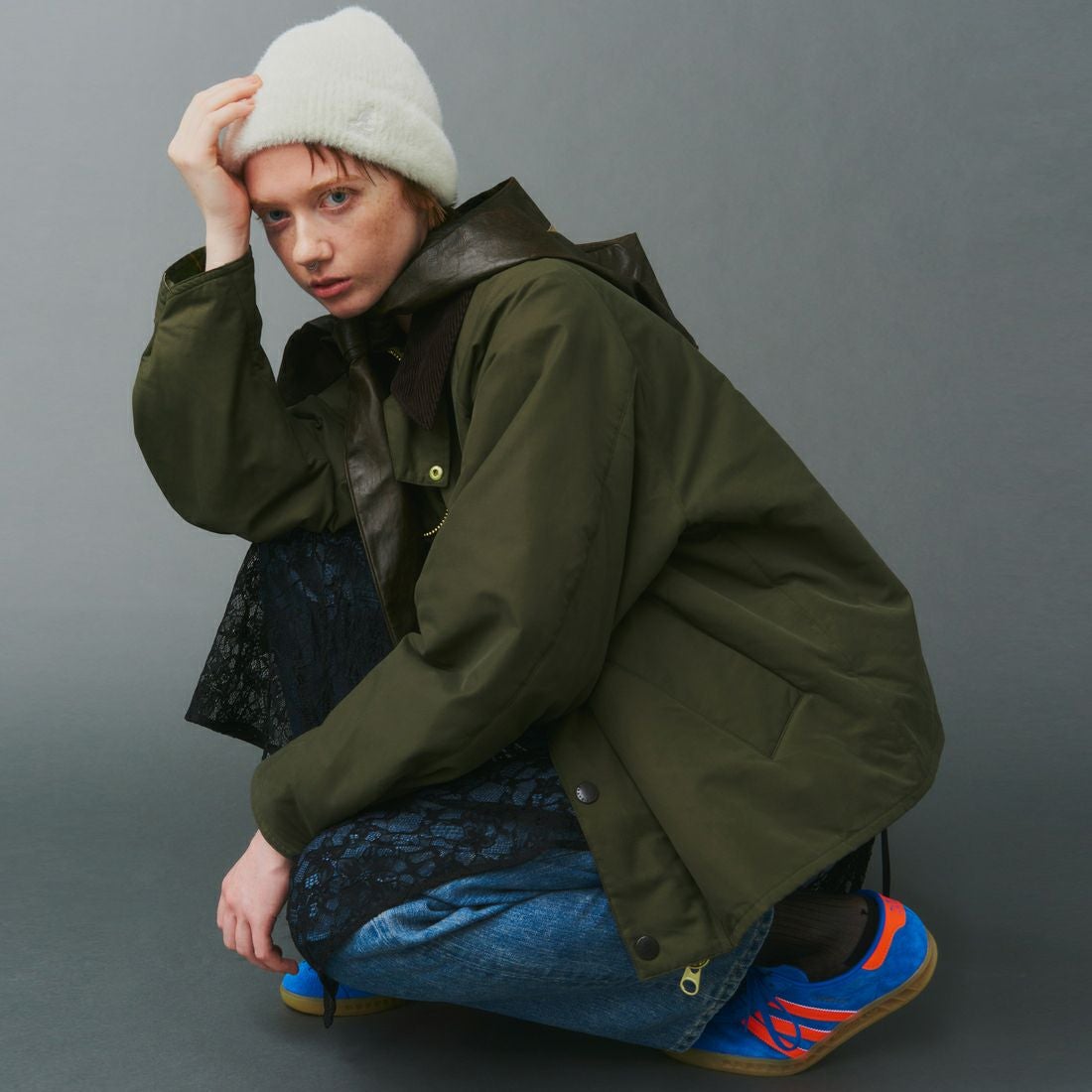 Barbour [バブアー] 別注 中綿入り TRANSPORT トランスポートジャケット [MCAS205-JF] OLIVE