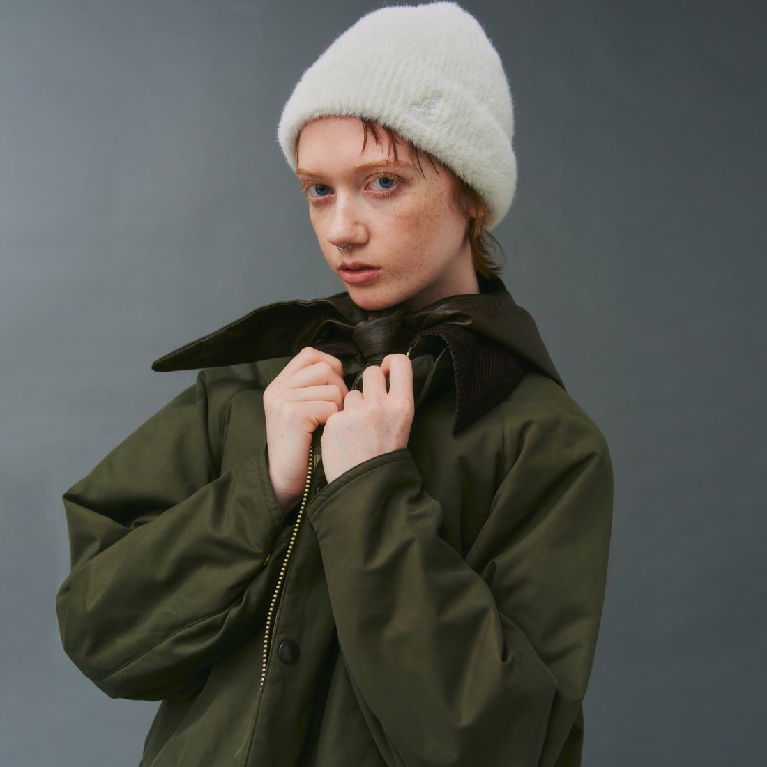 Barbour [バブアー] 別注 中綿入り TRANSPORT トランスポートジャケット [MCAS205-JF] OLIVE