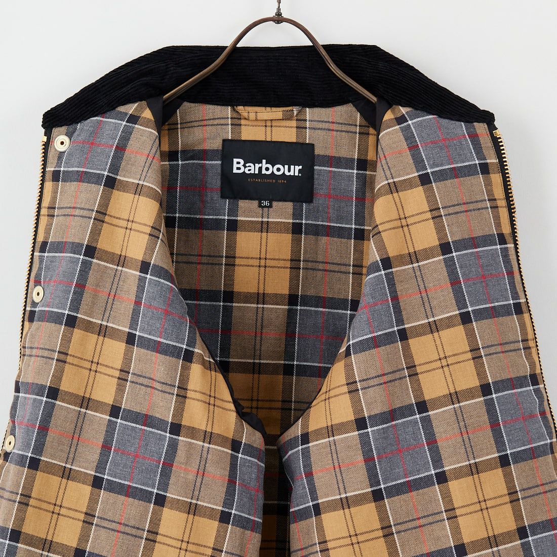 Barbour [バブアー] 別注 中綿入り TRANSPORT トランスポートジャケット [MCAS205-JF] BLACK