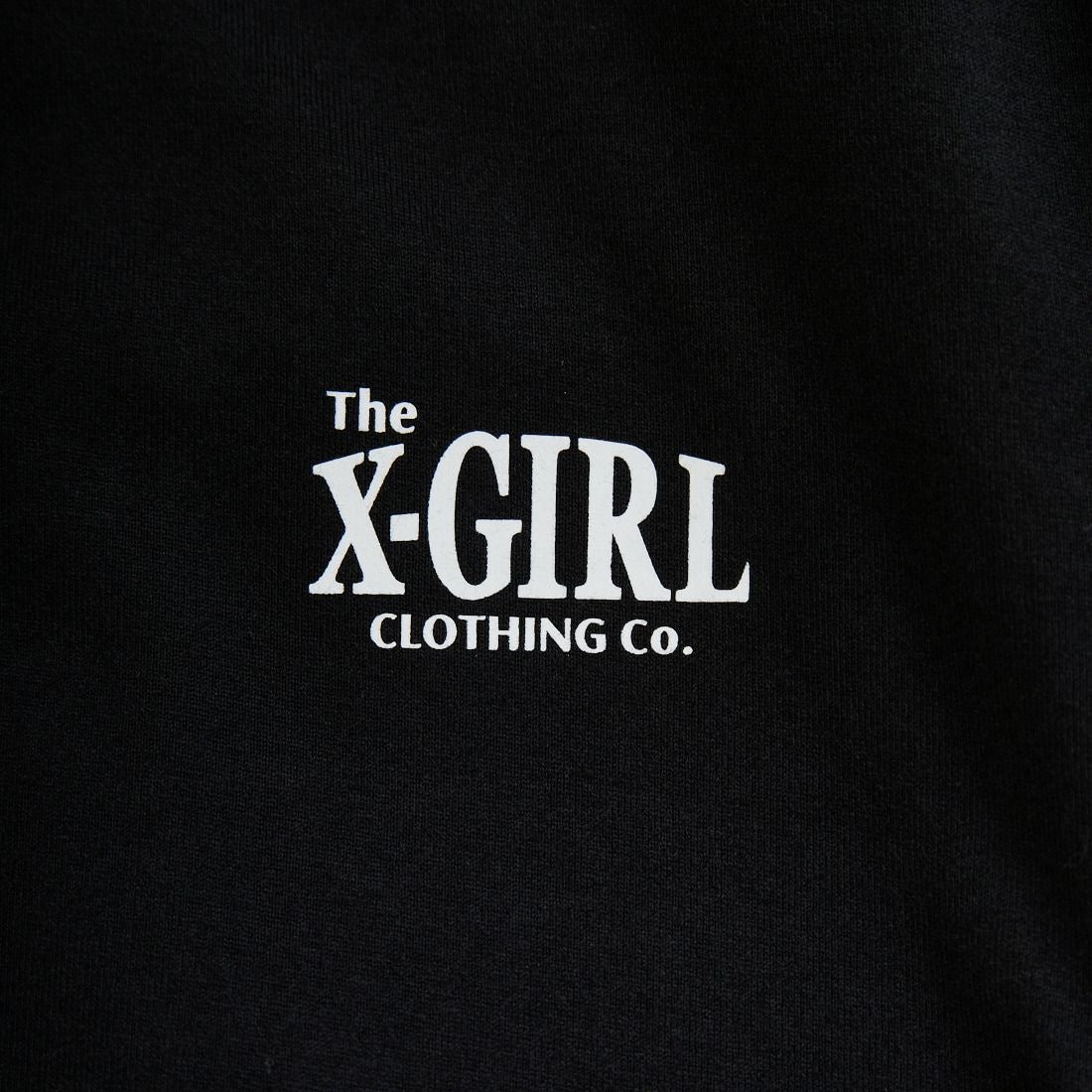 X-girl [エックスガール] オーナメントフェイス ロングスリーブTシャツ [105253011015] BLACK