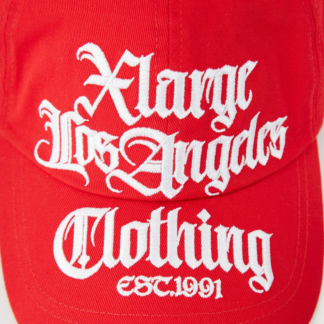 XLARGE [エクストララージ] オールドイングリッシュ 6パネルキャップ [101253051008] RED