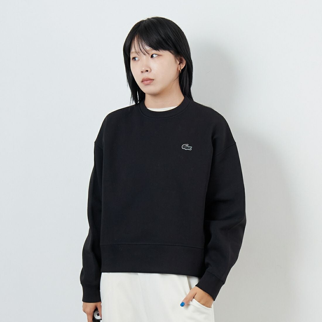 LACOSTE [ラコステ] オーバーサイズクルーネックスウェット [SF5614