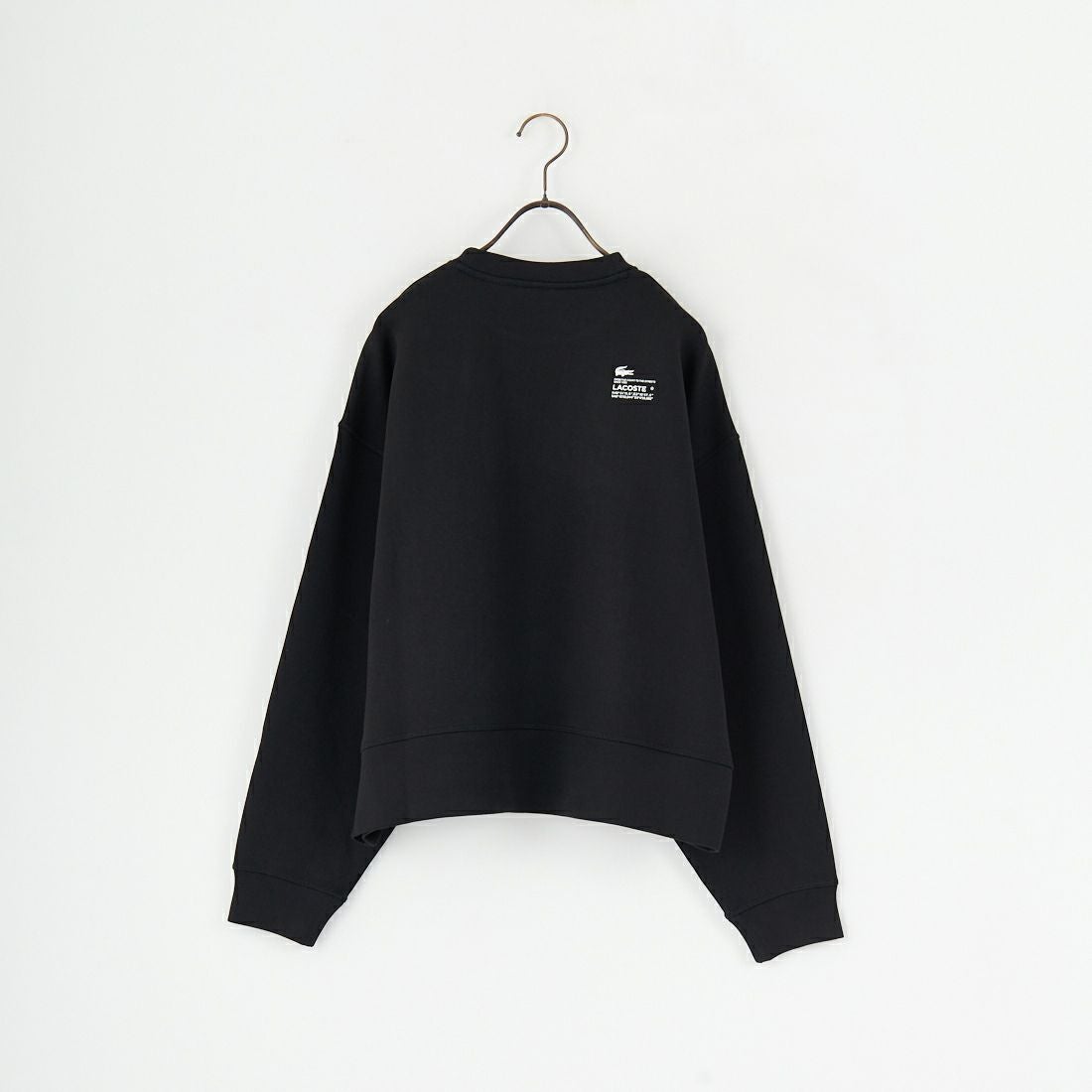 LACOSTE [ラコステ] オーバーサイズクルーネックスウェット [SF5614] 031 BLACK