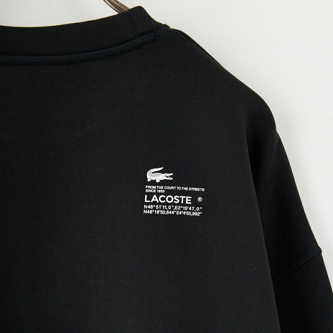 LACOSTE [ラコステ] オーバーサイズクルーネックスウェット [SF5614] 031 BLACK