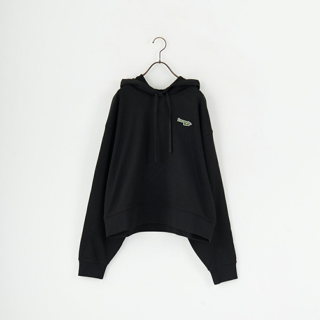 LACOSTE [ラコステ] ロゴパッチスウェットフーディ [SF7607] 031 BLACK