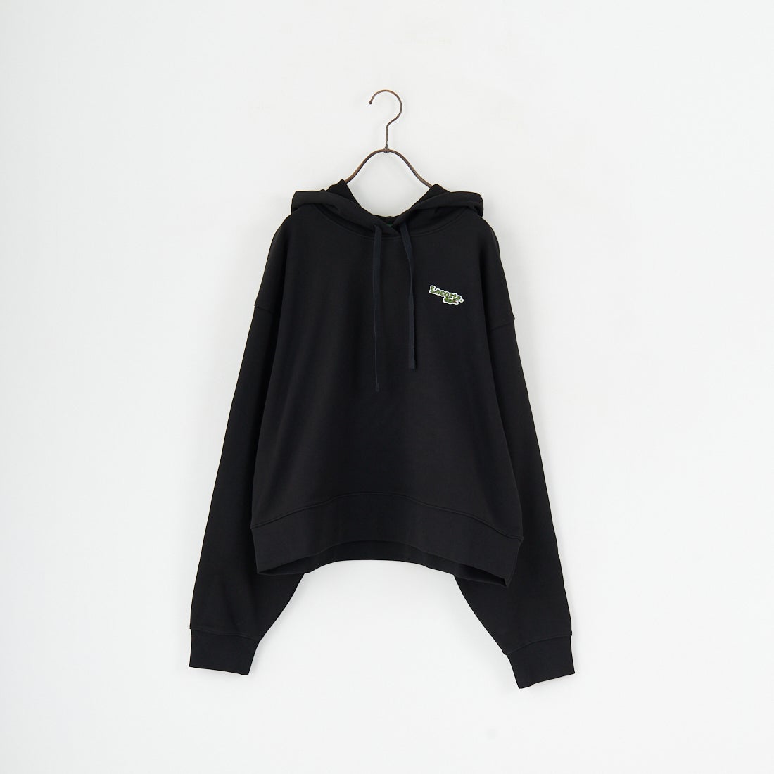 LACOSTE [ラコステ] ロゴパッチスウェットフーディ [SF7607] 031 BLACK