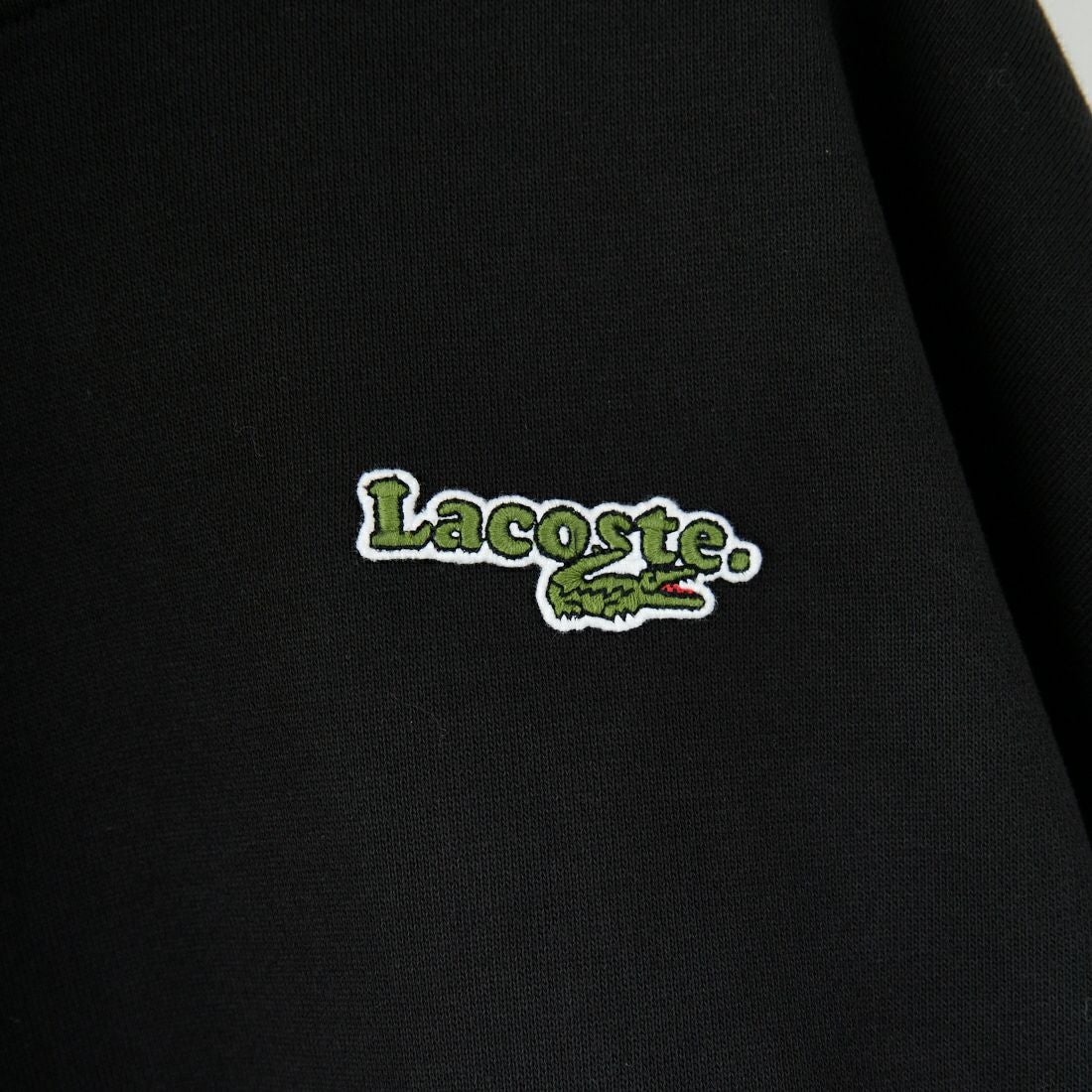LACOSTE [ラコステ] ロゴパッチスウェットフーディ [SF7607] 031 BLACK