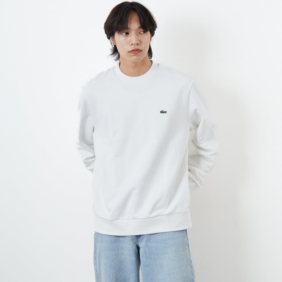 001 WHITE&&モデル身長：179cm 着用サイズ：6&&