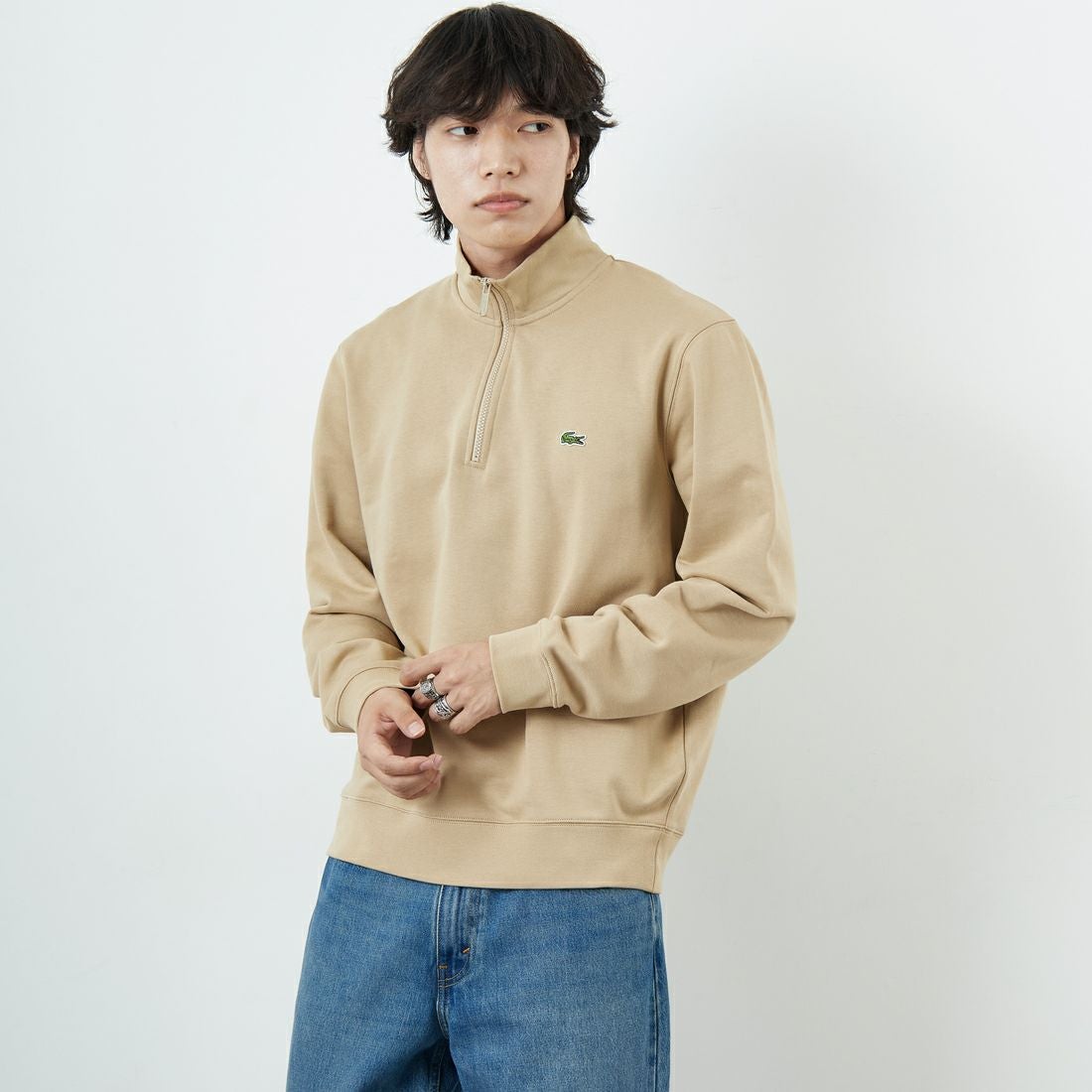 LACOSTE [ラコステ] ハイネックハーフジップスウェット [SH9774]