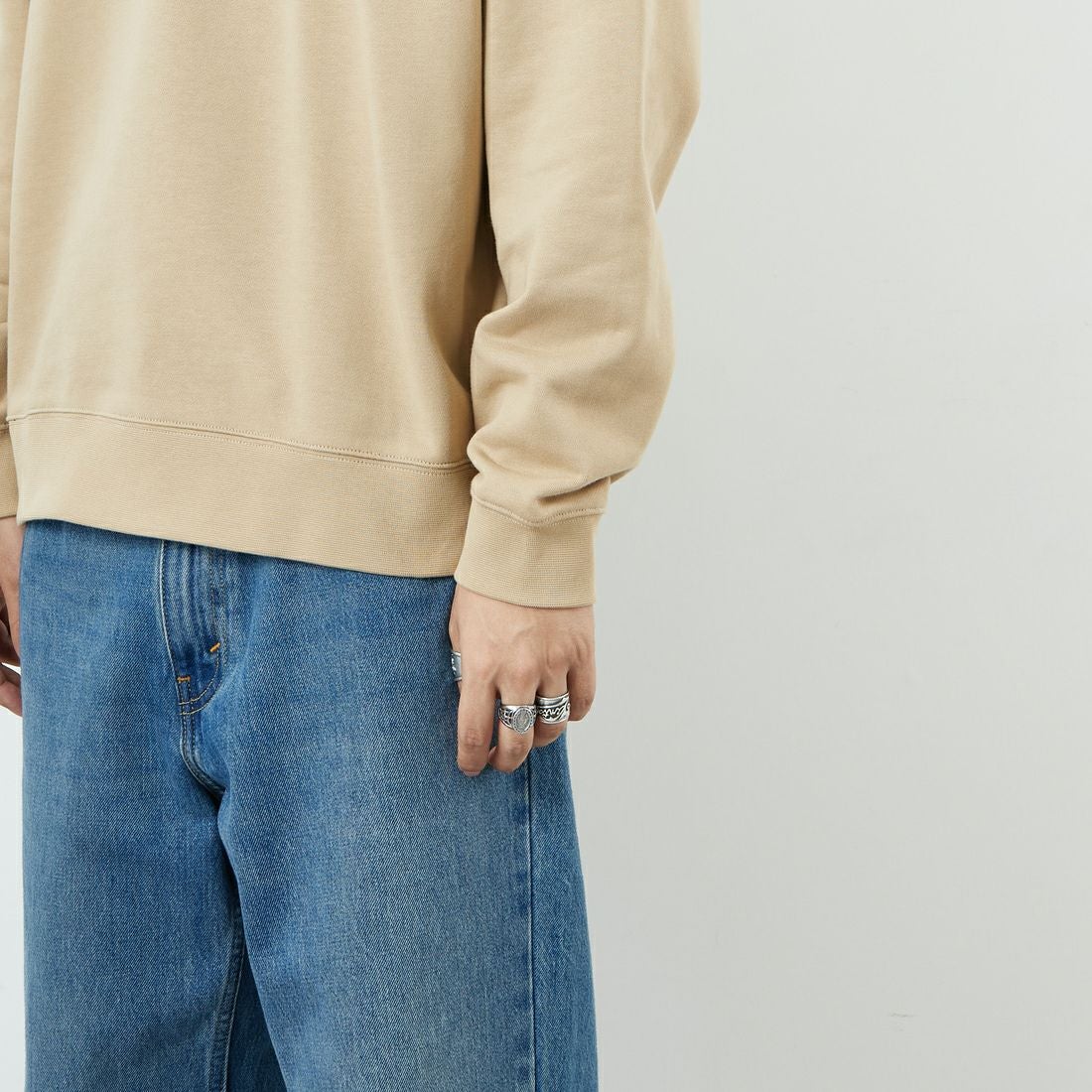 LACOSTE [ラコステ] ハイネックハーフジップスウェット [SH9774] 02S VIENNE &&モデル身長：179cm 着用サイズ：5&&