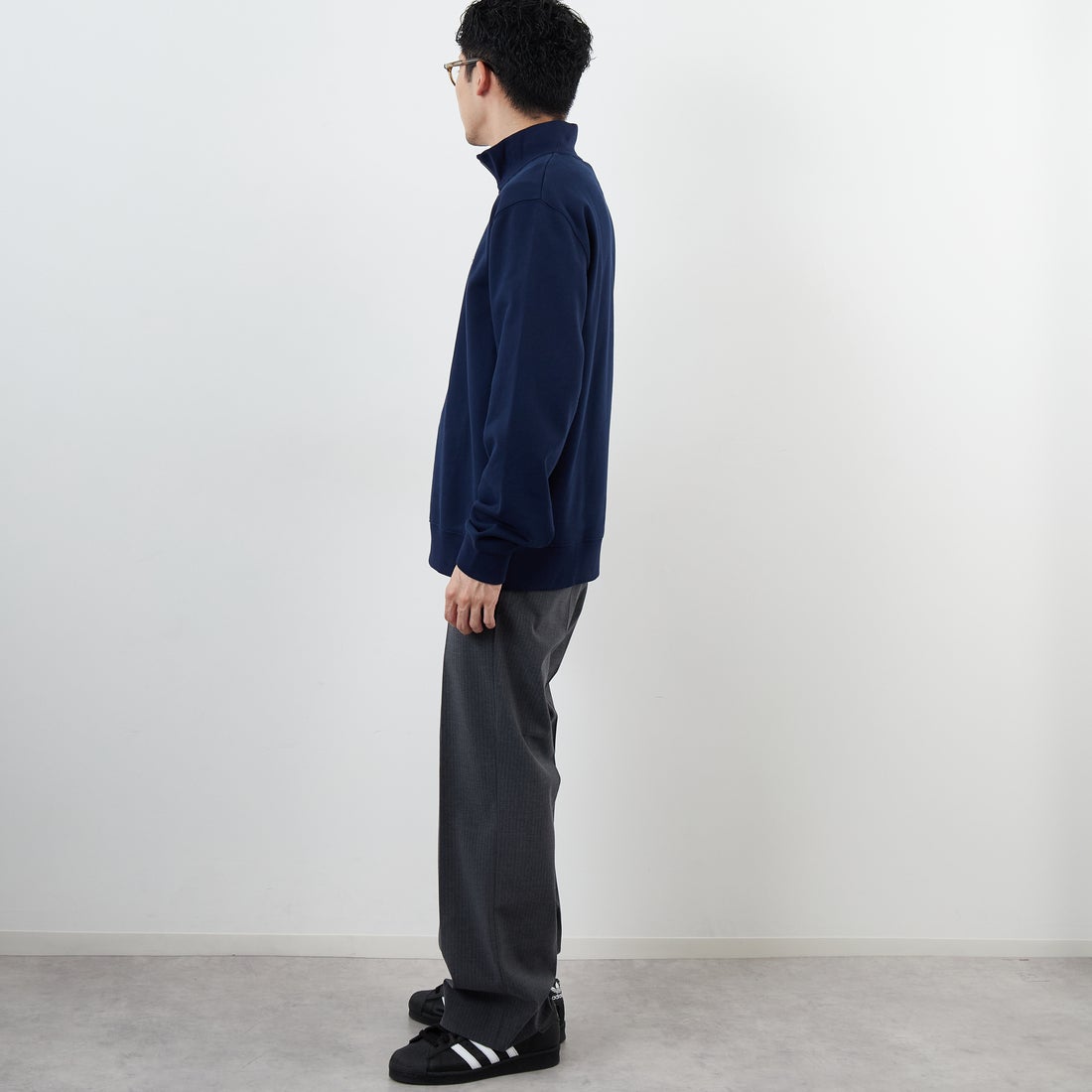 ラジャ LACOSTE [ラコステ] ハイネックハーフジップスウェット [SH9774