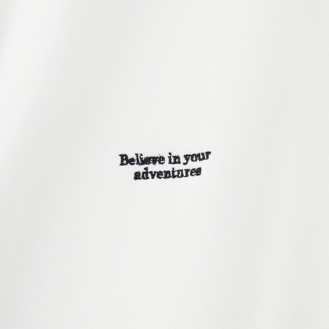 JEANSFACTORY × NANGA [ジーンズファクトリー × ナンガ] 別注 バック刺繍ロゴ クルーネックスウェット [NW2505-JF] WHITE