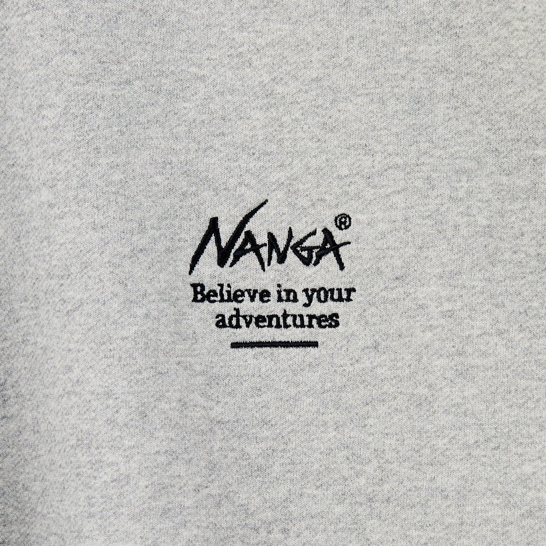 JEANSFACTORY × NANGA [ジーンズファクトリー × ナンガ] 別注 ヒストリーロゴ バックプリントスウェット [NW2506-JF] GRAY