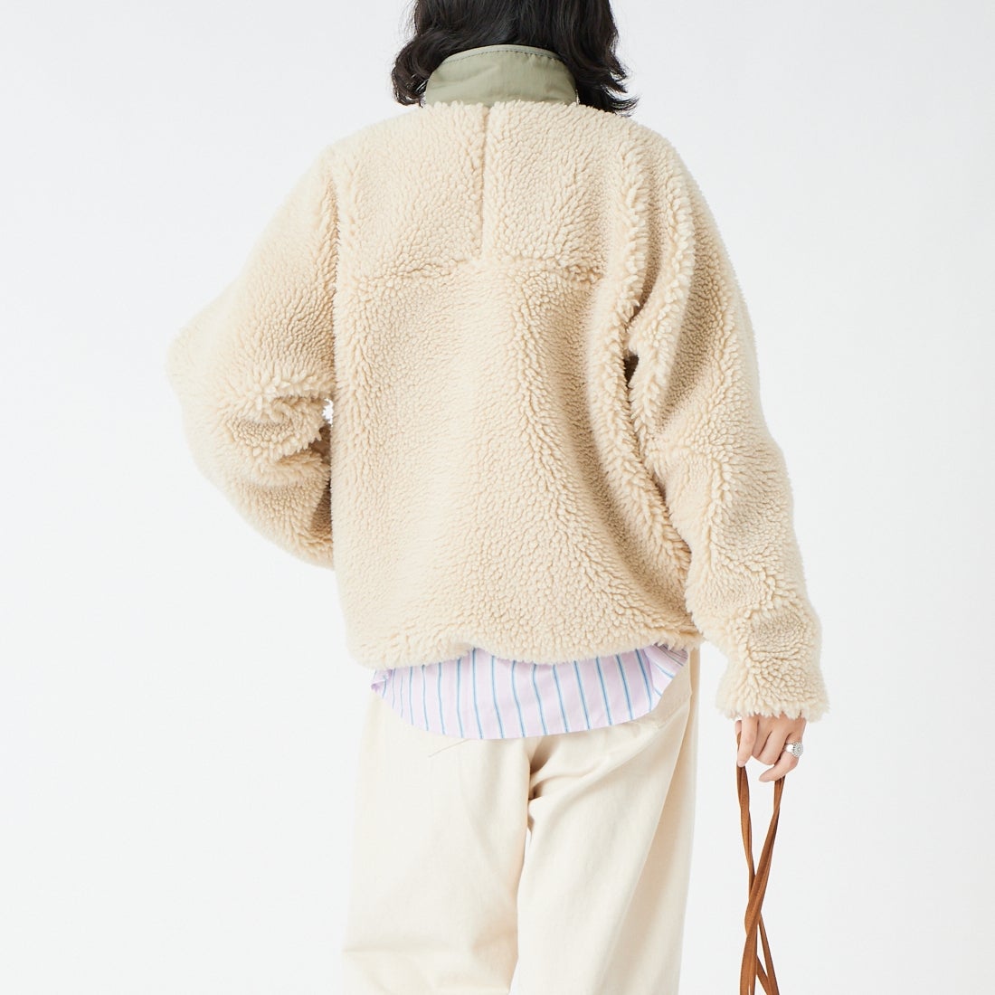 patagonia [パタゴニア] ウィメンズ クラシック レトロX ジャケット [23075] DNRI &&モデル身長：162cm 着用サイズ：S&&