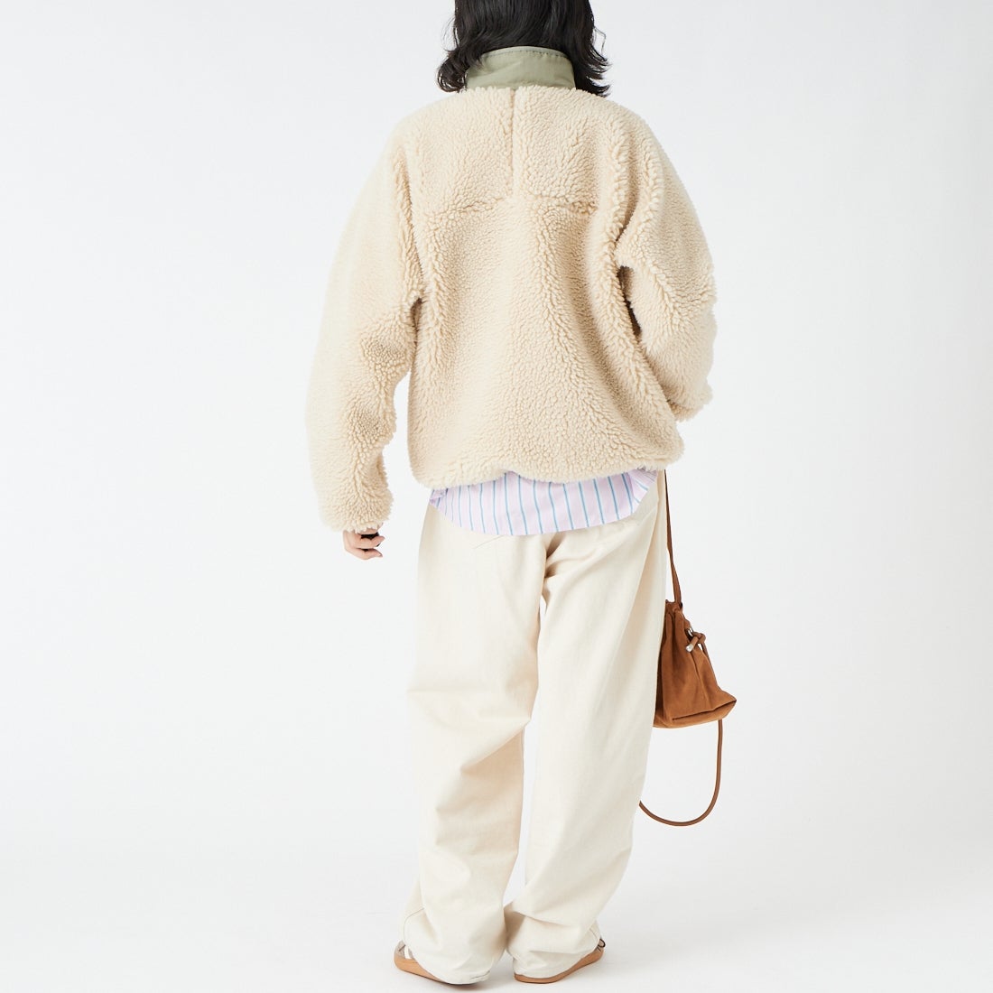 patagonia [パタゴニア] ウィメンズ クラシック レトロX ジャケット [23075] DNRI &&モデル身長：162cm 着用サイズ：S&&