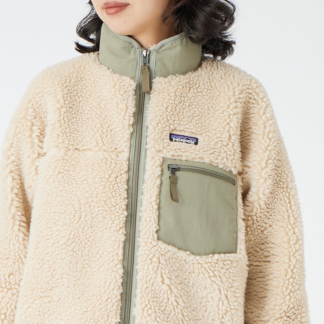 patagonia [パタゴニア] ウィメンズ クラシック レトロX ジャケット [23075] DNRI &&モデル身長：162cm 着用サイズ：S&&